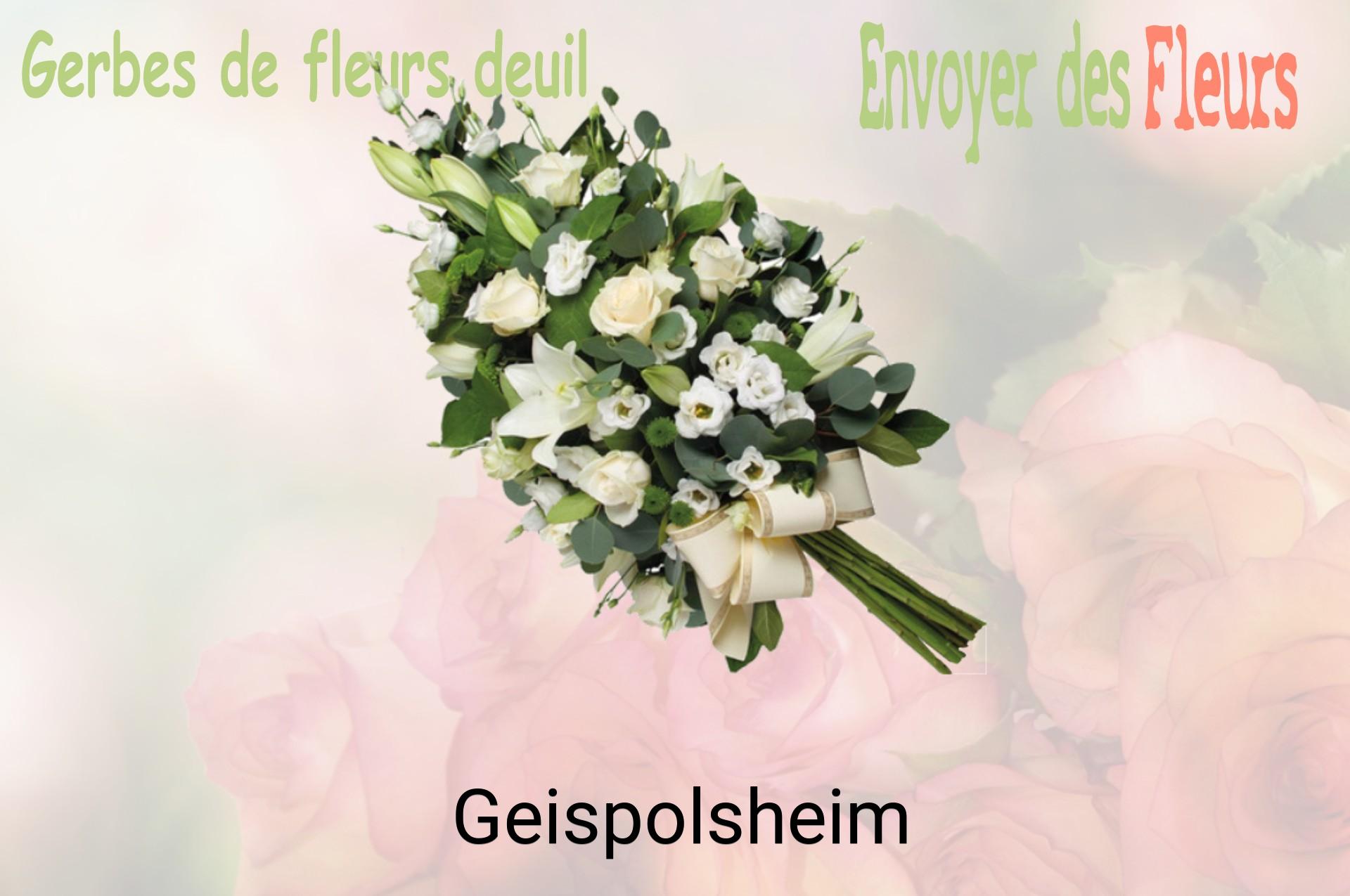Gerbe de fleurs de deuil livrée à Geispolsheim